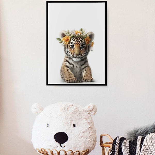 Jungle-themed nursery decor