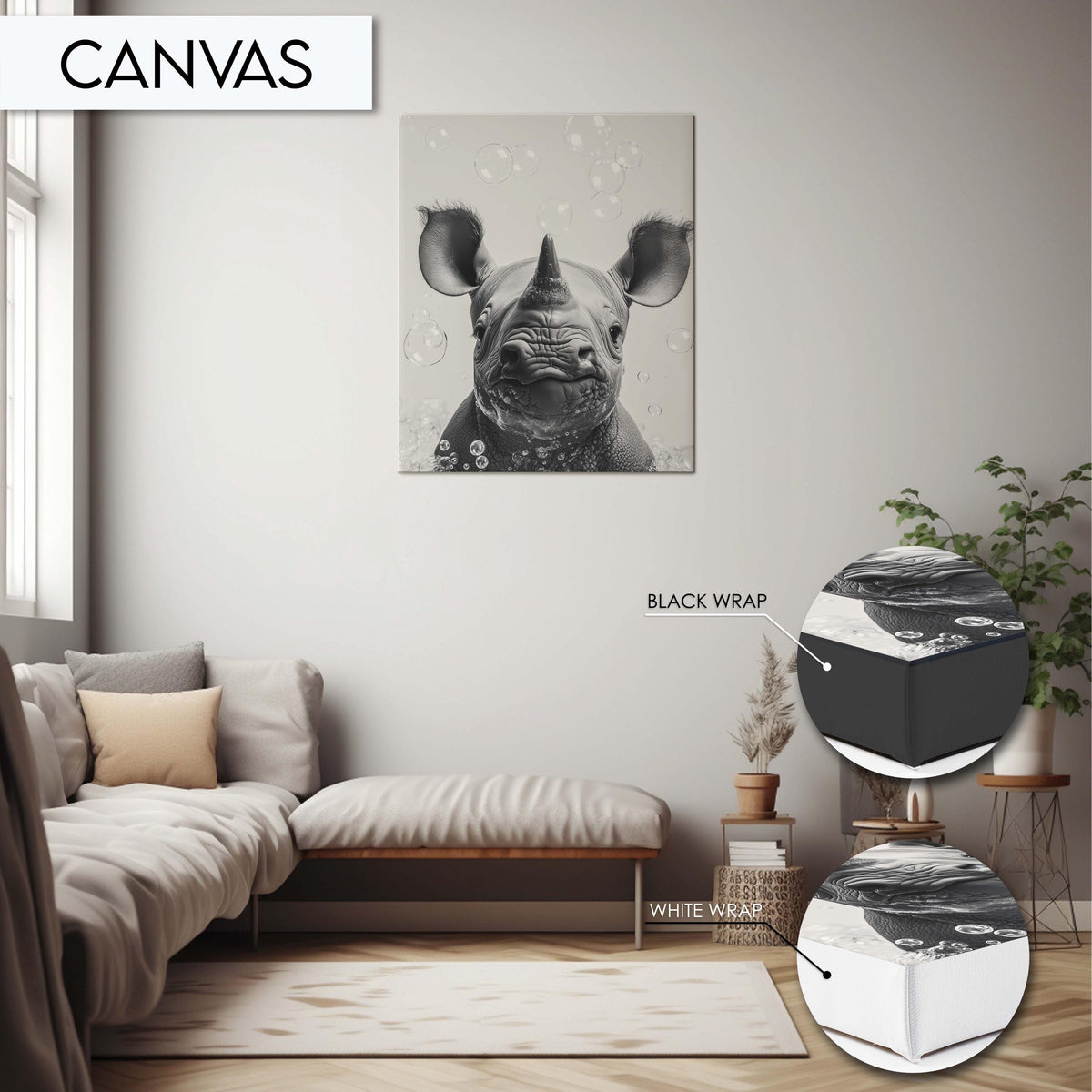 Baby Rhino Bathroom Art Print, Rhino Bubble Bath Wall Decor, Funny Animal Bathroom Wall Art, Rhino Toilet Print, Kids Bathroom Wall Art