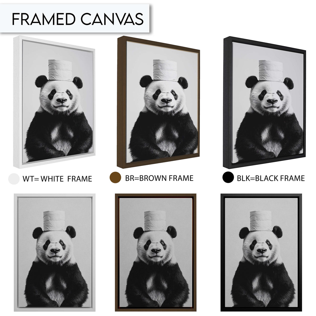 Funny Panda Bathroom Art, Quirky Panda Wall Print, Black and White Animal Art, Toilet Paper Decor, Fun Bathroom Wall Art, Toilet Wall Art