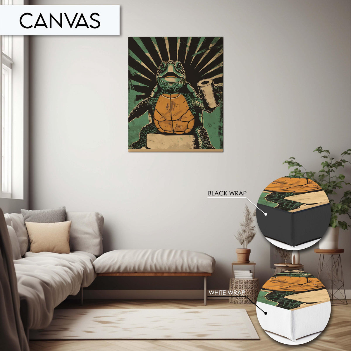 Funny Turtle Bathroom Wall Art Print Decor, Animal Bathroom Decor, Turtle Toilet Art Print, Humorous Bathroom Art Decor, Turtle Wall Art