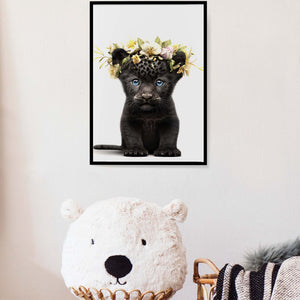 Baby Black Leopard, Room Decor, Posters And Prints, Farmhouse Wall Decor, House Warming gift, Wall Hanging, Gift For Her