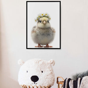 Baby Chicken Art, Digital Art Prints, Nursery Wall Art, Farmhouse Decor, Bathroom Wall Art, T, Kids Room Decor, Kitchen Art, New Home Gift