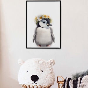 Baby Penguin Art Print, Kids Bathroom Decor, Beach House Décor, Coastal Wall Art, Apartment Décor, Wall Décor Bedroom, Gift For Her