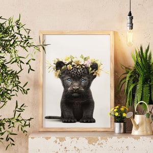 Baby Black Leopard, Room Decor, Posters And Prints, Farmhouse Wall Decor, House Warming gift, Wall Hanging, Gift For Her