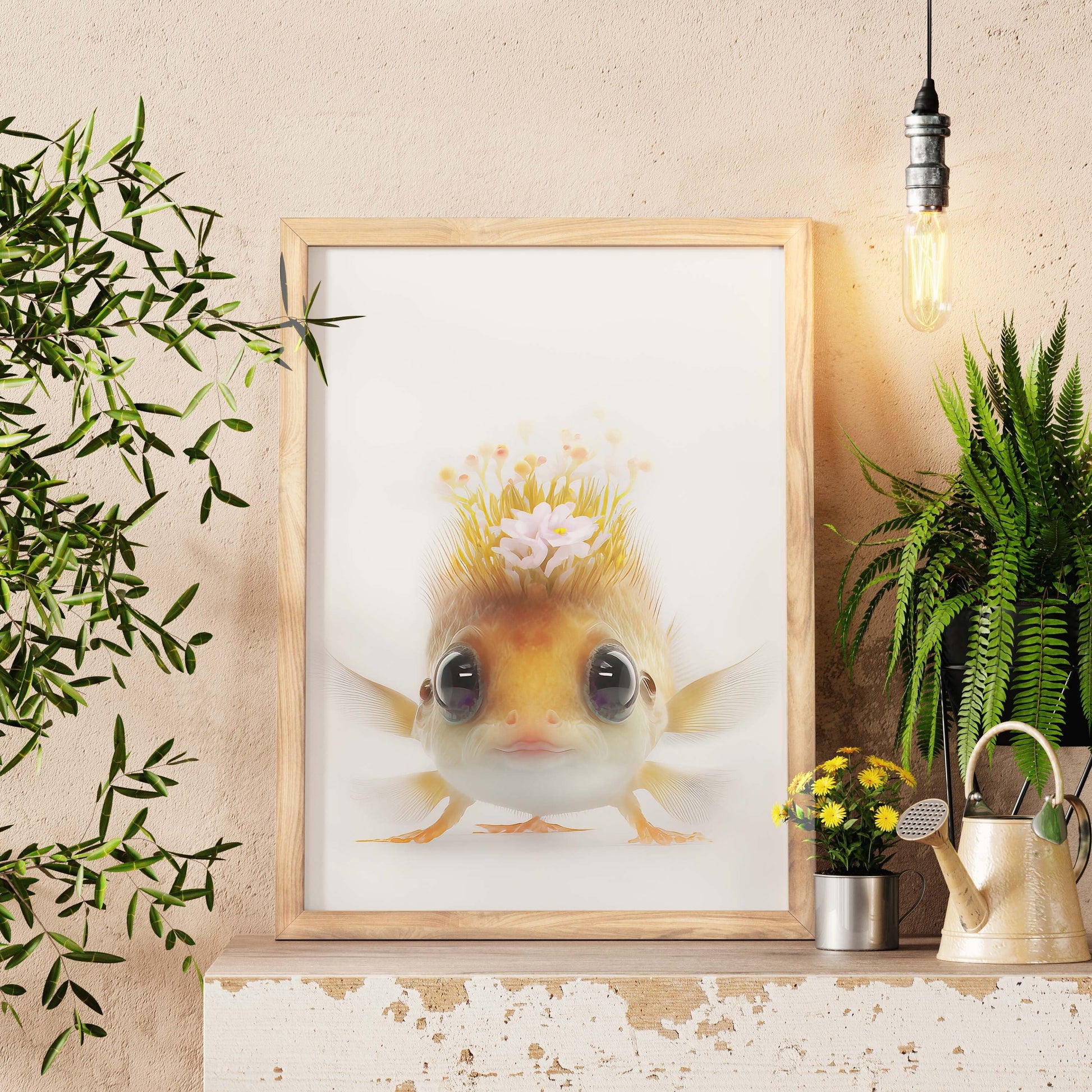Artistic Puffer Fish Wall Art, Baby Puffer Fish Art Print, Wall Décor –  Shak Chew